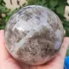 Dekorativa figurer 1.1 kg Crystal Ball Natural Smoking Quartz Sphere Smoke Citrine Gemstone Reiki Healing