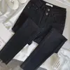 Jeans femininos slim fit calças cintura alta s calças pretas para mulher com bolsos skinny z cowboy roupas