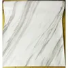 Fonds d'écran Papier peint en marbre imperméable Autocollants auto-adhésifs à l'huile pour la cuisine Décoration murale de cheminée résistante à haute température