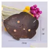 Soap Dishes Creative Coconut Shell Soap Shelf Butterfly Shaped Cartoon Box Southeast Asian Wooden Soaps Dish Drop Delivery Home Garden Dhuvf