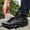 Mens Genuine Leather Boots Hiking Boots for Man Hiker Winter Trekking Hiking Boots Men Snow Boot Waterproof Adventure Shoe 240126