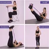 Resistance Bands 4 Resistanc Elastic Pull Ropes Belly Band Multifunktion Expander för fitnessutrustning