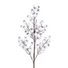 Decoratieve Bloemen 1 Stuks 57CM Lange Kunstmatige Nep Plant Witte Bessen Picks Stengels Woondecoratie Accessoires DIY Ambachten Kerst Decor