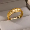 Bagues de cluster en acier inoxydable pour femmes hommes couleur or soleil lune bague femme mâle fête doigt bijoux cadeau 2024 tendance