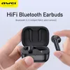 AWEI T36 Trådlös Bluetooth Earuds Vattentäta hörlurar med Mic Touch Control TWS -headset Lång standbytid för all telefon