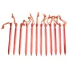 Çadır ve Barınaklar Çadır Stakes Pegs Tırnaklar Set Evrensel Y şekilli 12 Pcs 18cm 1.2cm Alüminyum Alaşım Backpacking Dış Mekan Kampı