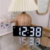 الساعات الجدول الذكية LED Clock Digital Digital Display Display Bedside Bedside مع USB استيقظ