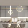 Pendellampor modern dimning LED -ljuskrona gyllene/svart ö konst fjädring ljus ljus kök vardagsrum design hängande lampa