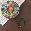 Decorative Figurines Suzhou Embroidery Palace Fan Hand-embroidered Double-Sided Chinese Style Gifts