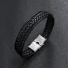 سحر أساور الرجال بو سوار الجلود الرجعية الفايكينغ الفولاذ المقاوم للصدأ Braclet يدويا منسوجة متعددة الطبقة التفاف braslet bangle من أجله المجوهرات