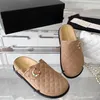 Womens Suede Quilted Slippers Flat Shoe Flip Flops Slides Comfortable Shoes Outdoor Casual Shoes