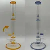 빈티지 프리미엄 PERC Glass Bong Dab Rig Water Hocka 흡연 파이프 원래 유리 공장 Made DHL UPS CNCN에 의해 ​​고객 로고를 넣을 수 있습니다.