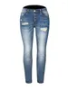 Damenjeans ZOCI 2024 Denim Slim Fit Zerrissene hochelastische Hose Skinny Woman Cargohose Damen