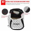 NOISYDESIGNS Women Handbags 3D Bichon Frise Flower Prints Reusable Shopping Shoulder Bag for Girls Fashion Top-handle Bags 240127