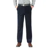 Men's Pants Suit Anti-pilling Corduroy Deep Crotch Trendy Male Winter Velvet Lining Warm Trousers For Office