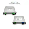 Fiber Optic Equipment 5/10pcs Splitter SC UPC/APC SM Singlemode 1x2 1x4 1x8 1x16 FTTH Networking infogad optisk låda frigörande