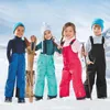Trousers Children's Clothing Winter Windproof And Waterproof Girls Pants Children Overalls Boys Ski