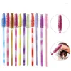 Makeup Brushes 50 Pcs Disposable Eyelash Brush Multicolor Rod Mascara Wands Brow Portable Comb Extension Tools