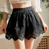 Women's Panties Kawaii Lolita Safety Short Pants Women Elastic Waist Lace Embroidery Girl JK Bloomers Pettipants Femme