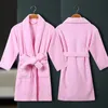 Children Toweling Terry Cotton Bathrobe Boys Kids Thicken Winter Bath Robe Little Girls Dressing Gown L171 240130