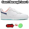 Low Shoes Court 2 Running Borough White Alabaster Speckled Signal Blue Kokosmilch Polar Mokka Black Herren Womens Designer Sneakers Trainer 357 197