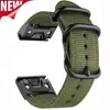 Cinturini per orologi cinturino in nylon di tela per Garmin Fenix 7 6X 6S 6 Pro 5X 5 5S 3HR cinturino sportivo cinturino 22mm 26mm accessori braccialetto