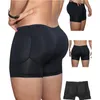 Корректирующее белье для мужчин Body Shaper Hip Pad Filler Butt Lifter Builder Fake Ass Мягкие трусики Шорты Нижнее белье Мужской плюс размер S-6XL 240124