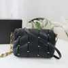 Designerskie torby skórzane torebki Pinkoo luksusowe czarne łańcuchy torba na ramię Big Cross Body torebka i torba