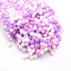 Fleurs décoratives 500 pièces/sac, boules de pompons multicolores de 8mm pour bricolage, fête, maison, jardin, décoration de mariage, couture de vêtements, jouets pour enfants