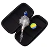 NC031 Glass Bong Smoking Pipes Bag Set 510 Titanium Ceramic Tip Quartz Banger Nail 45/90 Degree Dabber Tool Colorful Turtle Style Dab Rig Bubbler Pipe