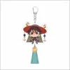 Keychains Baizhu Wanderer II Dottore Anime Keychain Genshin Impact Men Key Chain for Women Kawaii Figur Akryl Keyring Pendant Gifts