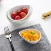 Plates 5 Pcs Water Drop Seasoning Dish Appetizer Serving Pot Delicate Soy Sauce Bowl Pickle Storage White Small Exquisite