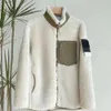 Cappotto allentato in lana di agnello vintage da donna di design da uomo Giacca da coppia con cerniera calda taglia asiatica M-2XL