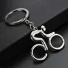 20st Lot Metal Riding Bicycle KeyChain Fashion Sports Key Chains Cool Man Bag Pendants Charm Female Accessory Jewelry Whole297n