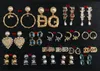 Mode nieuw ontworpen klassieke oorbel parel stud koperen oorbellen D-letters hanger 18K verguld anti-allergie dames oorclip ontwerper dame sieraden geschenken DER2 --009