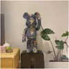 Gry filmowe Najnowszy Bearbrick gwałtowny niedźwiedź van gogh samokrotnie platforma Qianqiu Builds 28 cm Drop dostawa