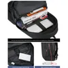Hommes d'affaires ordinateur portable sac à dos USB chargeur Port sacs de voyage étanches sac d'école 15 ordinateur sac d'affaires sacs à dos étanches 240119