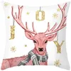 Décorations de Noël 45cm Joyeux Coussin Taie d'oreiller 2024 pour la maison Ornement Année Décor Noel