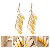 Decorative Flowers 2 Pcs Models Simulated Corn Skewers Artificial For Home Hanging Decorate Fake Realistic Vegetable