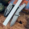 Special Offer High End 0562 Flipper Folding knife VG10 Damascus Steel Drop Point CNC Blade TC4 Titanium Alloy Handle Ball Bearing Fast Open EDC pocket knives