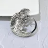 Brooches CINDY XIANG Vintage Metal Large Lizard Opal Pins For Women Cute Animal Jewelry Good Gift 2024 Coat Accessories