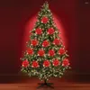 Decorações de Natal Acessórios para árvores Flores Ornamentos florais brilhantes 12 DIY brilhante para o Natal