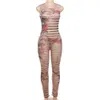 2024 Designer TrackSuits seksowne body bez rękawów Legginsy MESH Dwuczęściowe zestawy kobiety wiosna letnia sheer drukarnia Wyglądaj przez hurtowe ubrania 10663