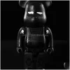 Киноигры Новое пятно Bearbrick 400% 28см до Zagu Rx78 Хэллоуин Skl Dark Trend Украшение Коллекция кукол Ручная работа Гостиная или Dhpbq