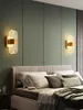 Lampada da parete moderna LED Sconce Acrilico Semplice Oro Soggiorno Camera da letto Comodino Luce Decor Apparecchio per la casa Luminaria