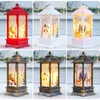 Night Lights Christmas Lantern Light Merry Decorations 2024 Santa Snowman Lamp Xmas Tree Ornaments Year Navidad