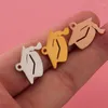 Pendant Necklaces 20pcs Bachelor Cap Charms Gold Color Pendants Mirror Polish Stainless Steel Jewelry Making DIY Handmade Craft