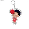 Portachiavi Donna Uomo Portachiavi in acrilico Akagi Hanamichi Sakuragi Rukawa Miyagi Mitsui Ciondolo Chaveio Anime Figura Slam Dunk Portachiavi Puntelli