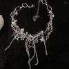 Chaînes Pentagram ras du cou étoile chaîne colliers gland fille femmes Y2k bijoux alliage matériel pour les filles