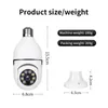 Bulb Surveillance Camera Night Vision Home Home Panoramic Smart HD 4x Digital Zoom Video Indoor Security Monitor